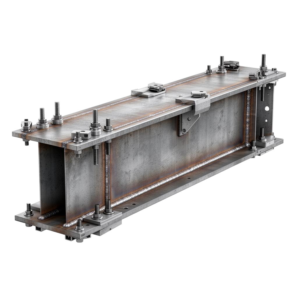 Caldeiraria — render técnico 3D